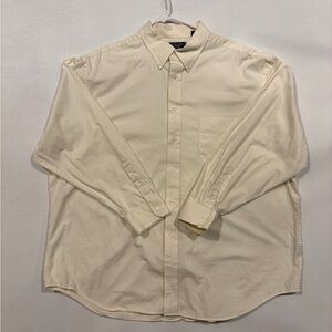 Roundtree & Yorke Men's Beige Dress Shirt